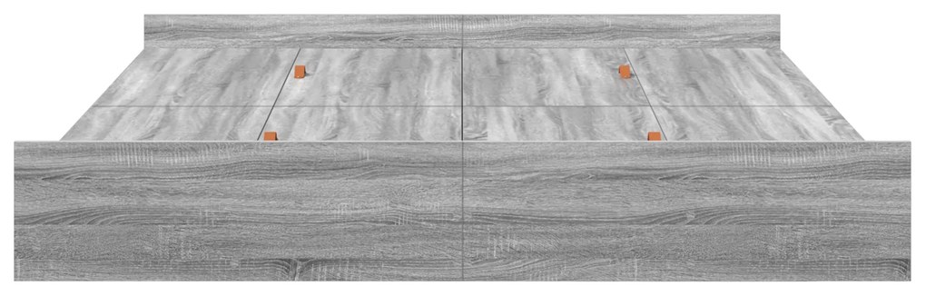 vidaXL Κρεβάτι με αποθηκευτικό χώρο Γκρι sonoma 200 x 200 cm
