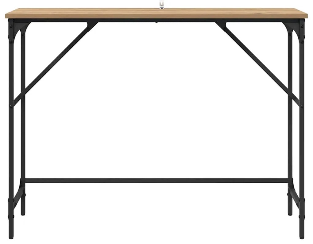 vidaXL Τραπέζι κονσόλας Artisan Oak 100 x 32 x 75 εκ
