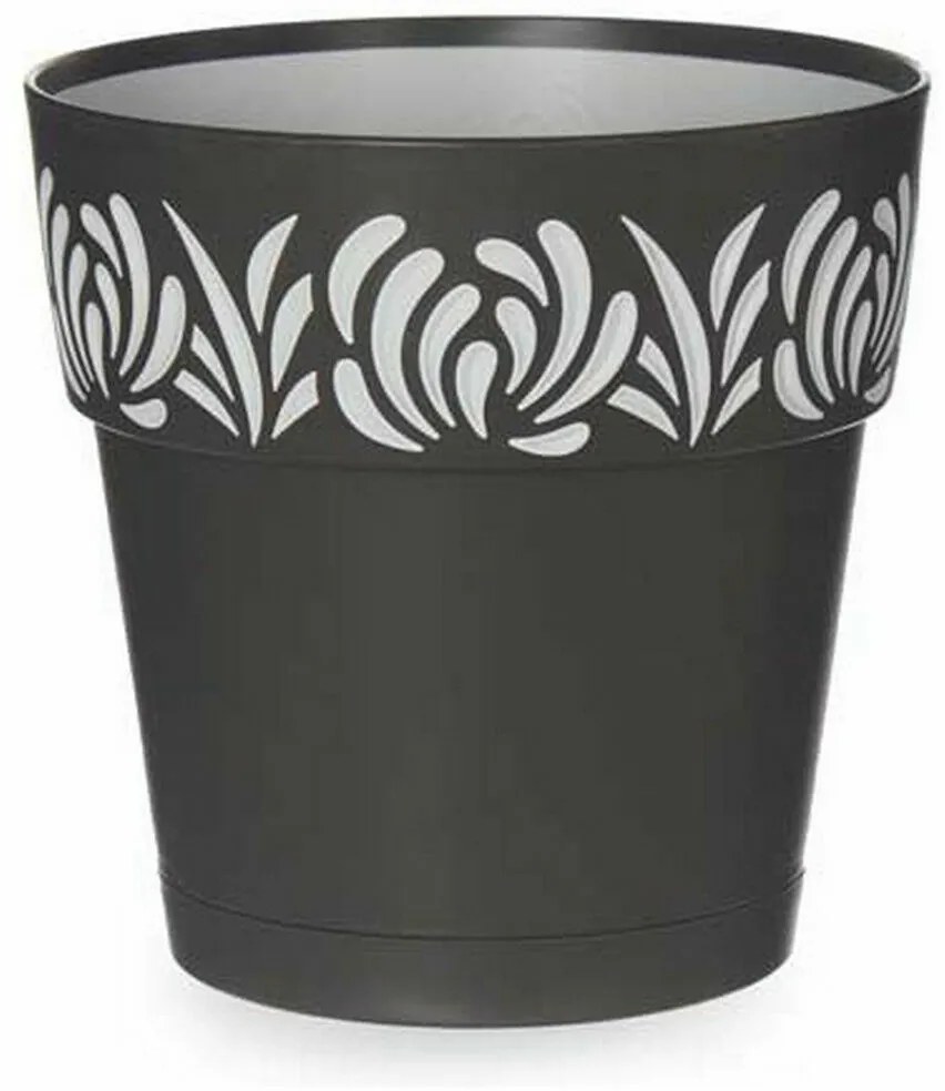 Αυτοποτιστικη Γλάστρα Stefanplast Gaia Ανθρακί Πλαστική ύλη 15 x 15 x 15 cm (12 Μονάδες)