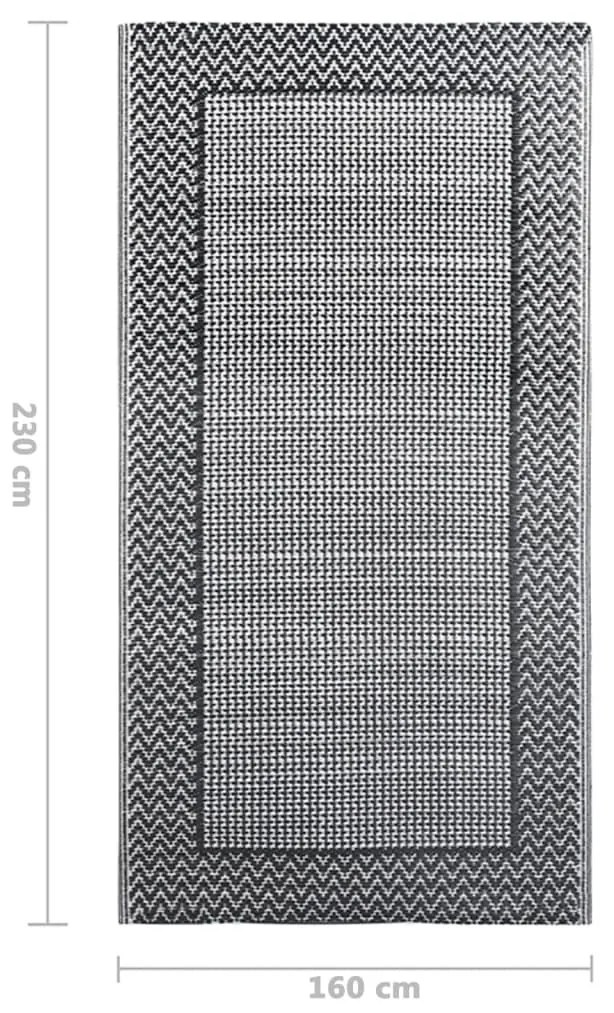 Χαλί Εξωτερικού Χώρου Γκρι 160 x 230 εκ. από Πολυπροπυλένιο - Γκρι