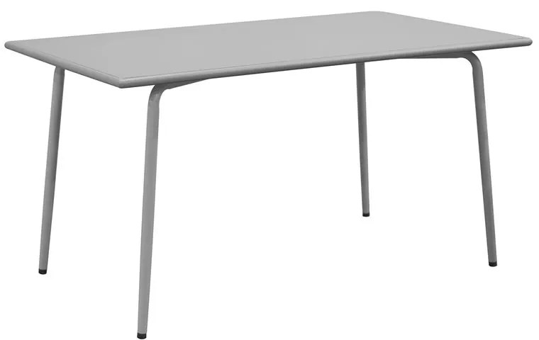 WOODWELL BRIO Flat Τραπέζι-Pro Κήπου - Βεράντας, Μέταλλο Βαφή Cool Grey 4C 140x80x73cm Ε548,1