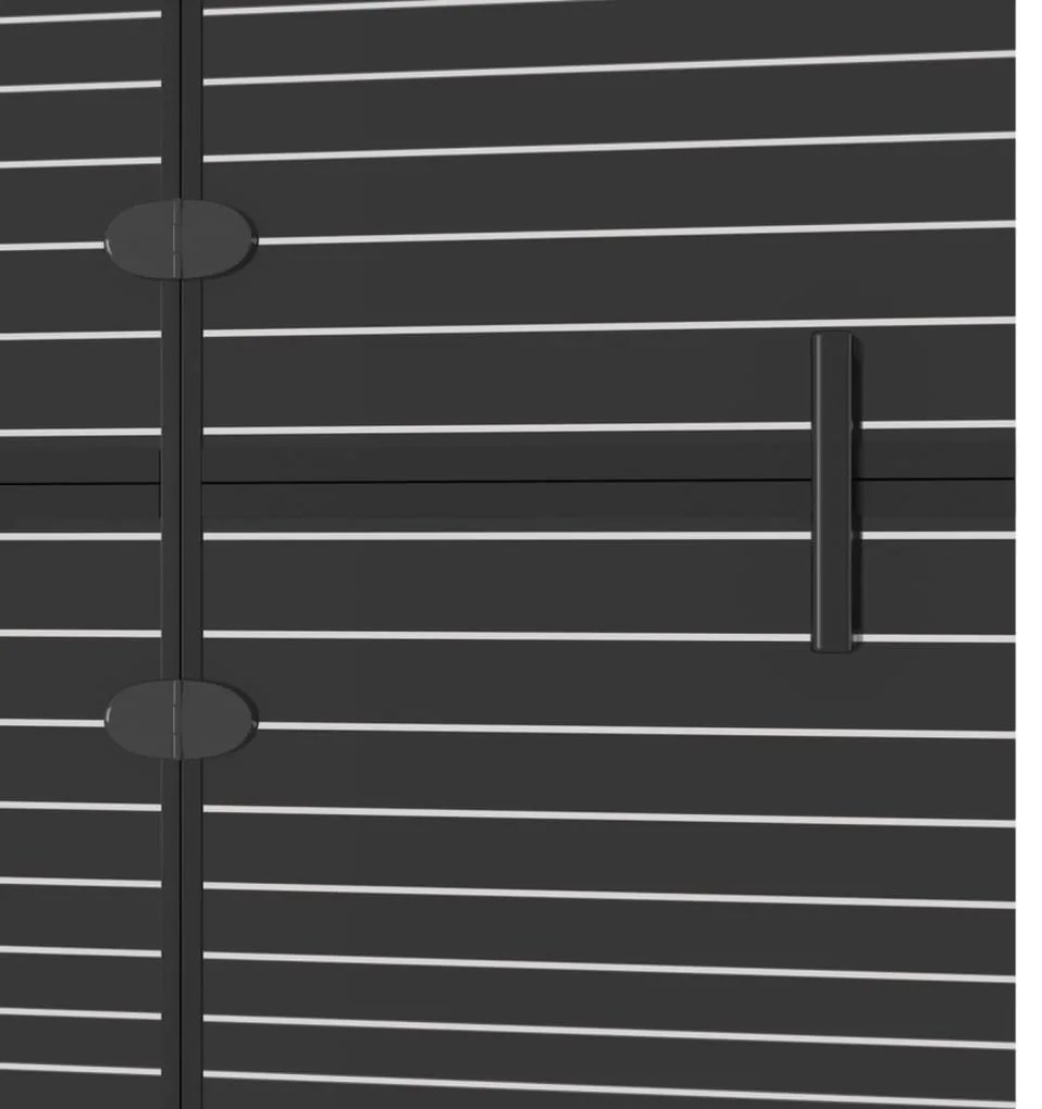 vidaXL Καμπίνα Μπανιέρας Πτυσσόμενη Μαύρη 120 x 140 εκ. από ESG