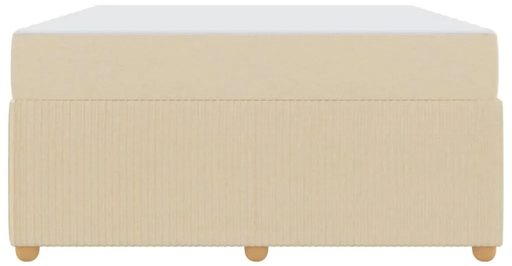 vidaXL Σκελετός Κρεβατιού Άλλο Κρεμ 160 x 200 cm ύφασμα