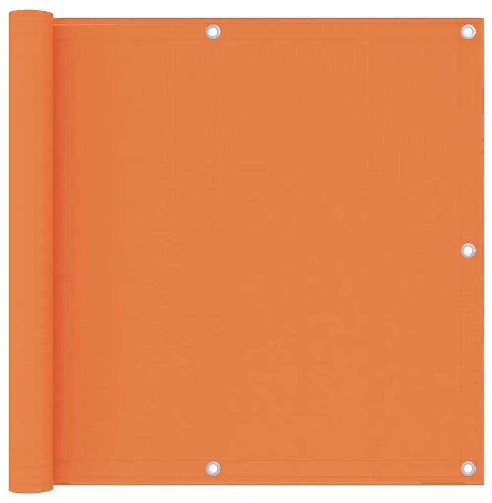 vidaXL Διαχωριστικό Βεράντας Πορτοκαλί 90 x 500 εκ. Ύφασμα Oxford