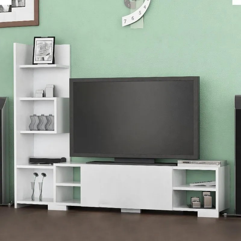 Megapap Έπιπλο Τηλεόρασης Pera Λευκό 160x29,5x120εκ.