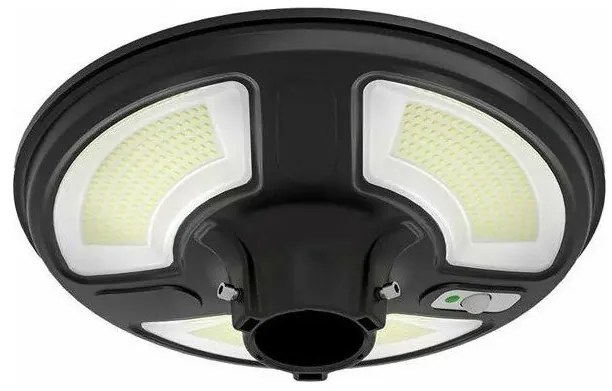 Ηλιακό Φωτιστικό Κήπου LED SMD 10W Αδιάβροχο IP65 1500lm 120° με Αισθητήρα RF και Χειριστήριο Ψυχρό Λευκό Μαύρο 5153 VTAC-5153-Μ 5153