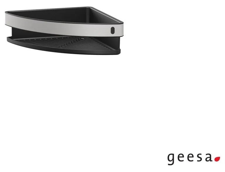 Geesa COOPER Σπογγοθήκη γωνιακή 21x21εκ Inox / Black matt