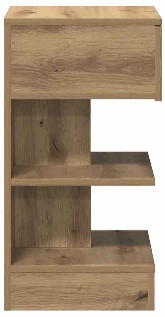 vidaXL Κομοδίνο ντουλάπι Artisan Oak 40x35x65 cm Κατασκευασμένο ξύλο