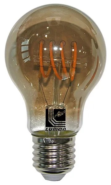 Adeleq Led Λάμπα Cog Spiral Αχλάδι Smoky Ε27 6W Ντιμαριζόμενο Θερμό 13-27196009