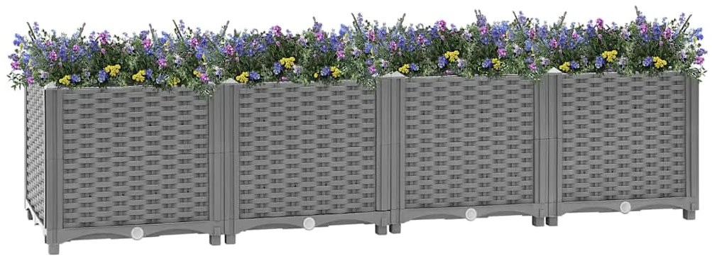 vidaXL Ζαρντινιέρα 160 x 40 x 38 εκ. από Πολυπροπυλένιο