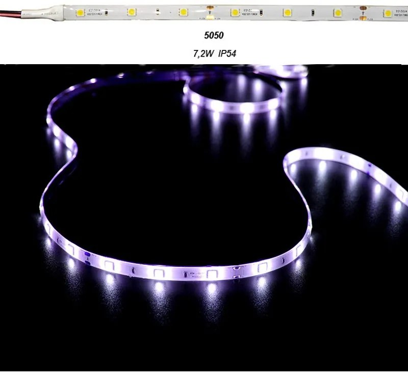 Adeleq Ταινία Led 5 Μέτρα 12Vdc 7.2W Και 30Led Ανά Μέτρο Ip54 Rgb 30-3412211