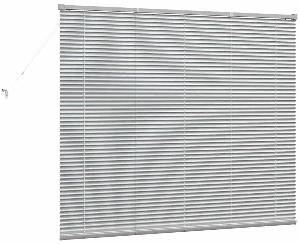 vidaXL Ρολό Παραθύρου με κουρτίνες Ασημί Αλουμίνιο
