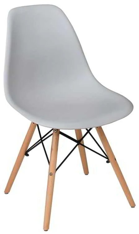Καρέκλα Art Wood PP Γκρι Συσκ.4τμχ 46x53x81cm
