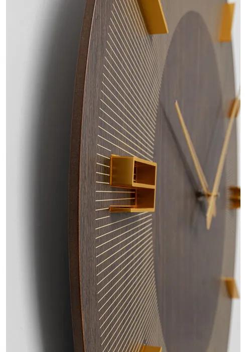 Ρολόι Τοίχου  Levi Καφέ Ø60εκ. 60x44596x60εκ - Χρυσό