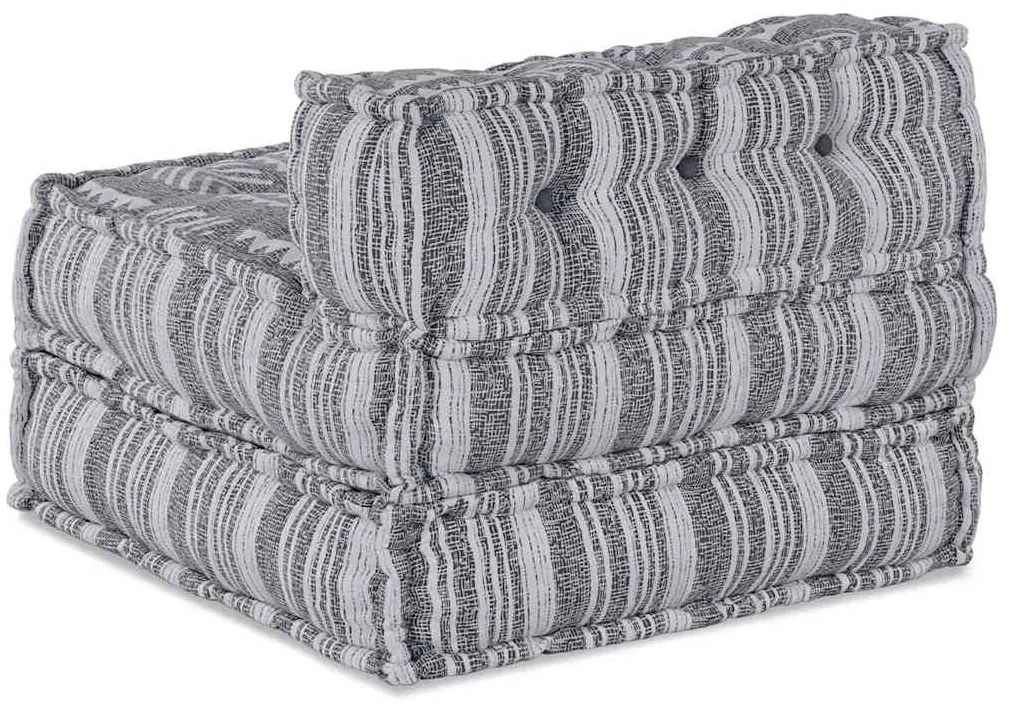 vidaXL Αρθρωτός Καναπές Εκτύπωση Γκρι 70 x 70 x 56 εκ ύφασμα