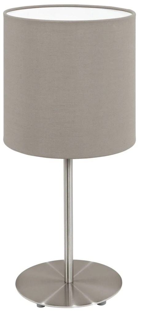Φωτιστικό Επιτραπέζιο Pasteri 95726 Taupe Eglo Metal, Fabric