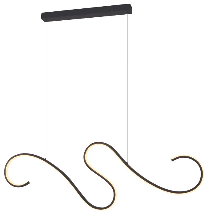 Φωτιστικό Κρεμαστο Aca YL1809LEDPBK CALISTA Μαύρο Ματ (Black Mat) 3000K