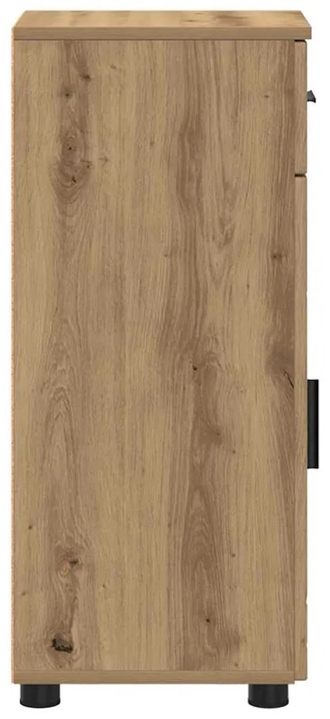 vidaXL Ντουλάπι Μπάνιου με συρτάρι artisan δρυς 30 x 35 x 80 εκ
