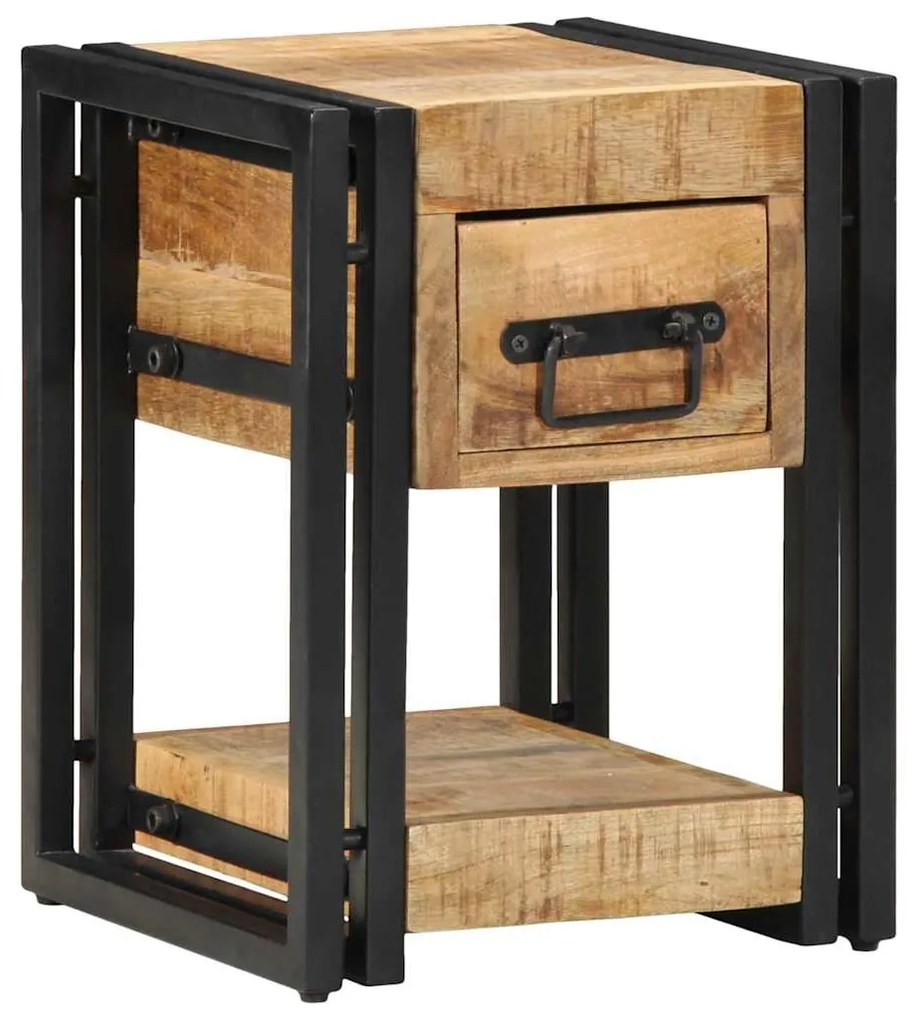 vidaXL Κομοδίνο 2 pcs Καφέ 30 x 30 x 40 cm Μασίφ ξύλο μάνγκο