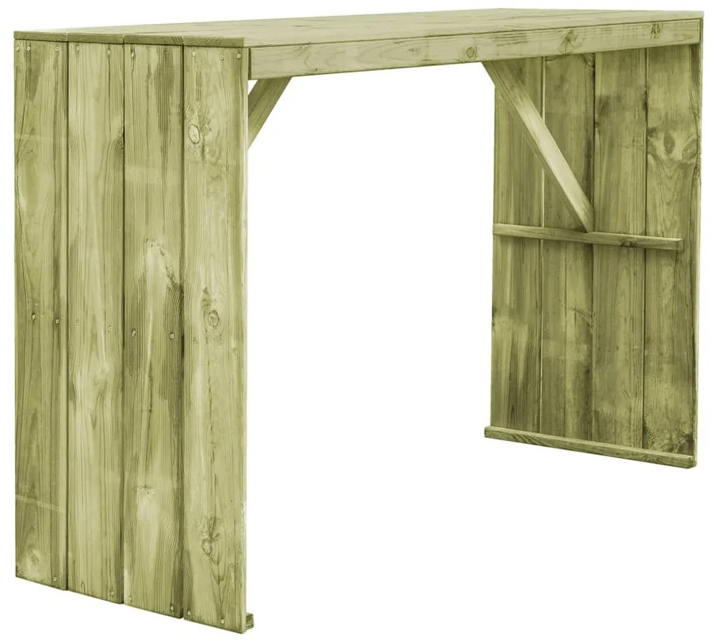 vidaXL Τραπέζι Μπαρ 170 x 60 x 110 εκ. από Εμποτισμένο Ξύλο Πεύκου