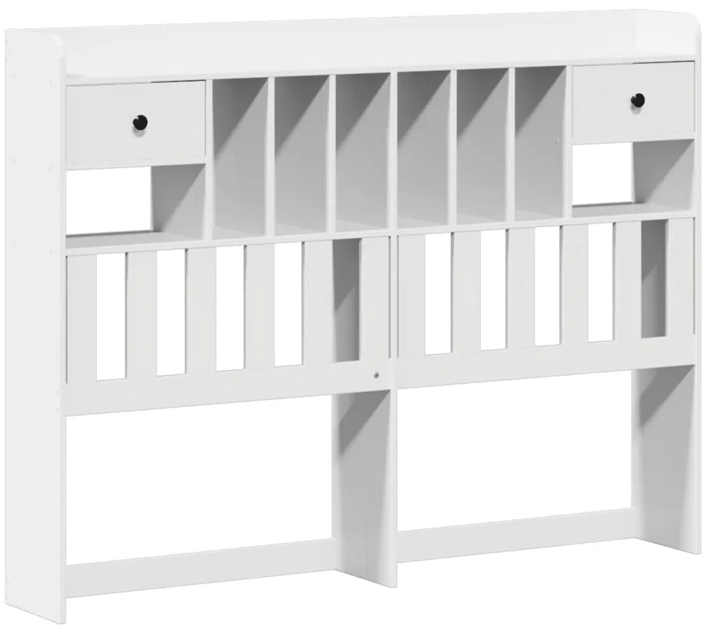 vidaXL Κρεβάτι Βιβλιοθήκη Χωρίς Στρώμα 140x200 εκ Μασίφ Ξύλο Πεύκο