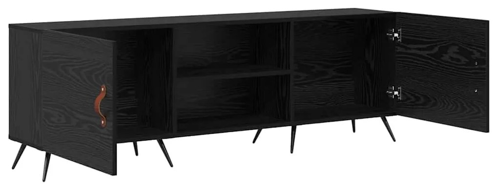 vidaXL Ντουλάπι TV Μαύρη δρυς 150 x 30 x 50 cm Επεξεργασμένο ξύλο