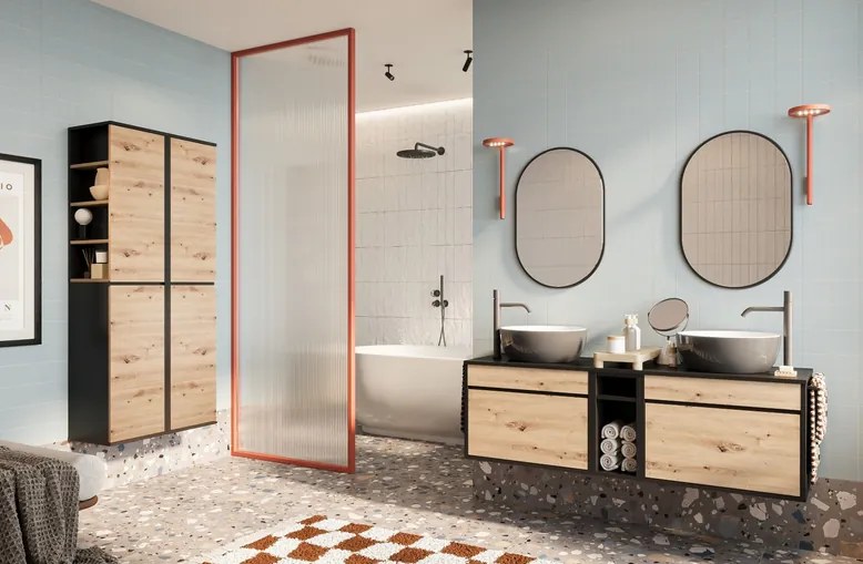 Επιφάνεια κρεμαστού πάγκου Timber-Μήκος 80 εκ.