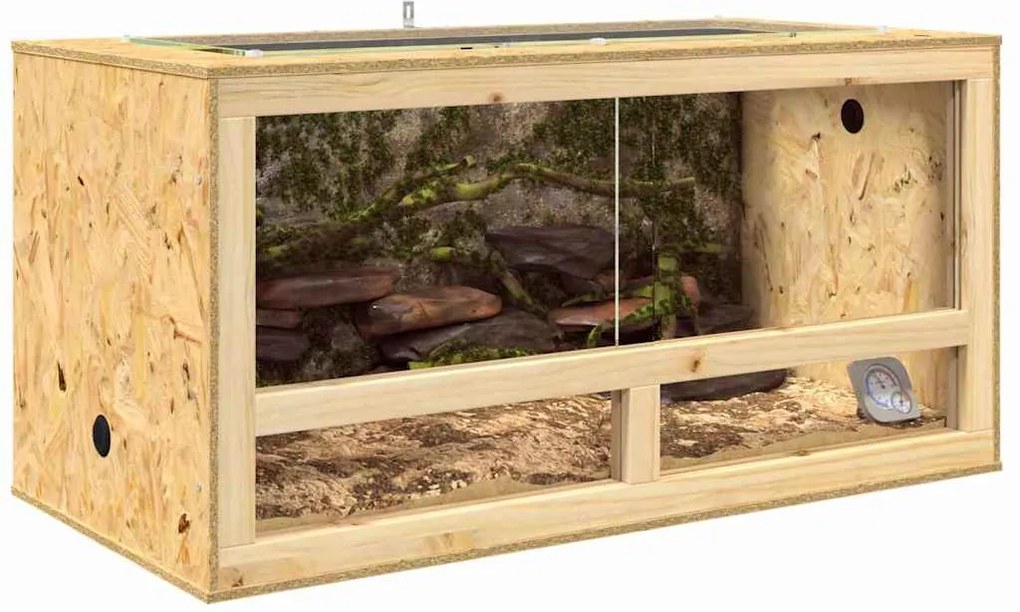 vidaXL Terrarium Καφέ 50 x 100 x 50 εκ. OSB