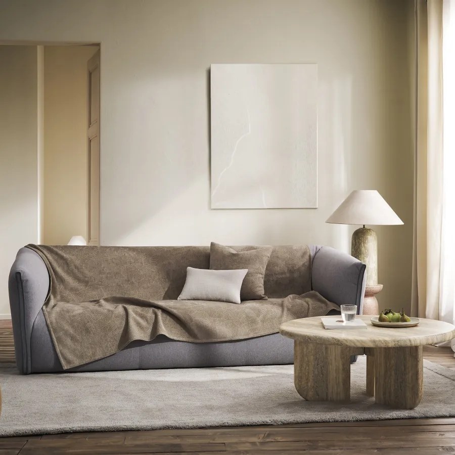 Ριχτάρι Τετραθέσιου 180x350cm GOFIS HOME  Nimbus Taupe 447/22