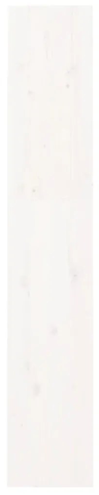 vidaXL Βιβλιοθήκη/Διαχωριστικό Χώρου Λευκή 60x30x167,5 εκ. Μασίφ Πεύκο