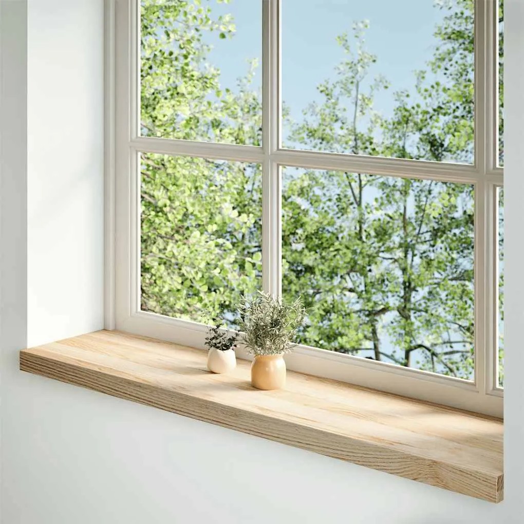 vidaXL Περβάζια παραθύρων 2 τεμ. 110x30x2 εκ. Ακατέργαστο Μασίφ Δρυός