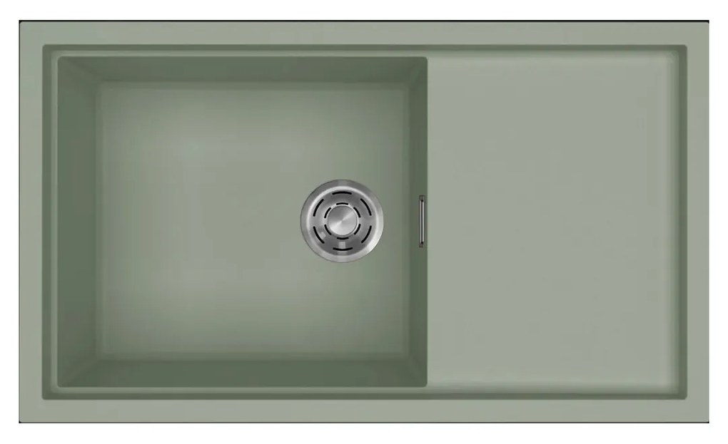Νεροχύτης κουζίνας SINTESI 410 Sage Green 82 ELLECI 86x50cm - LKS41082