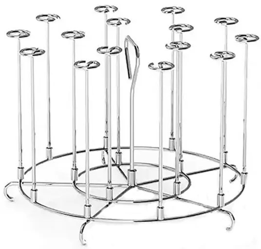 Θήκη για σουβλάκια πολυμάγειρας Izibizi SSIZB06, 12 τεμάχια, συμβατή με 5,7 και 6,2 l, Inox