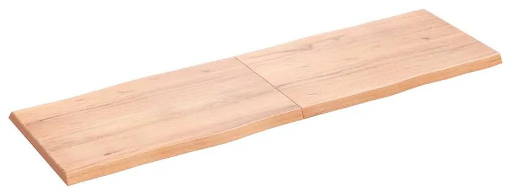 vidaXL Επιφ Τραπεζιού Αν Καφέ 160x50x(2-4)εκ.Ακατέργ. Μασίφ Ξύλο Δρυός