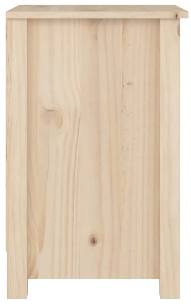 vidaXL Κομοδίνα 2 τεμ. 40 x 35 x 55 εκ. από Μασίφ Ξύλο Πεύκου