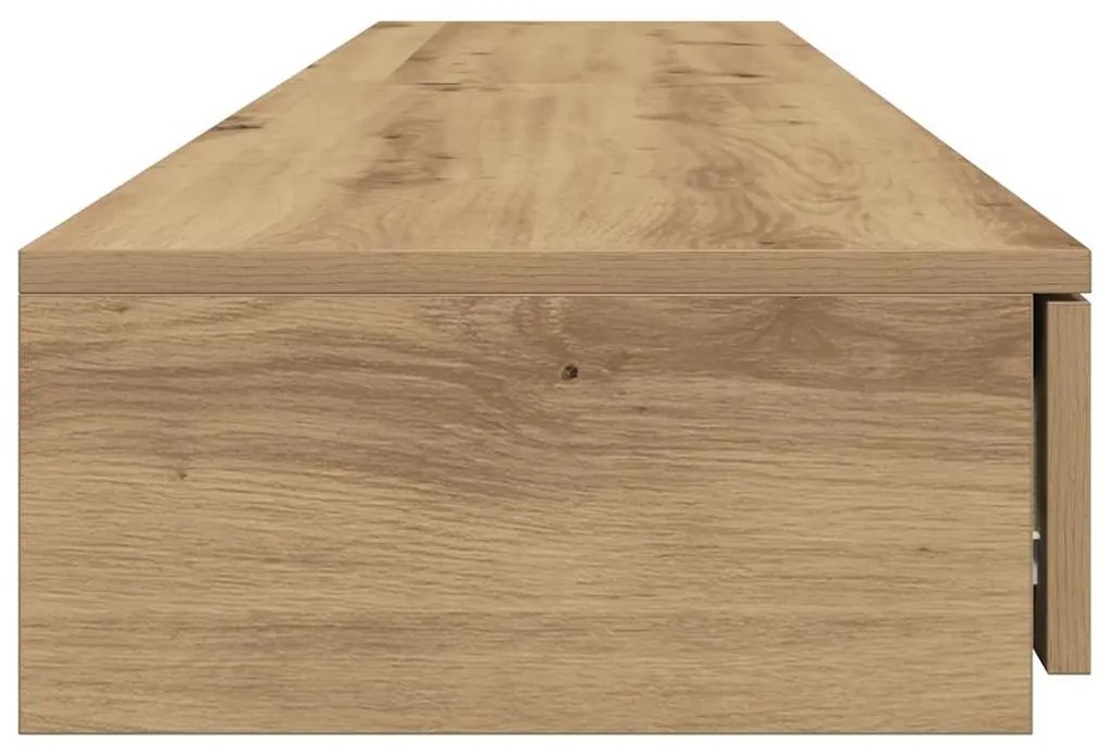 vidaXL Συρτάρια κρεβατιού με συρτάρι Artisan Oak 200 x 36,5 x 16,5 εκ