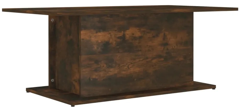 vidaXL Τραπεζάκι Σαλονιού Καπνιστή Δρυς 102x55,5x40 εκ. Επεξεργ. Ξύλο