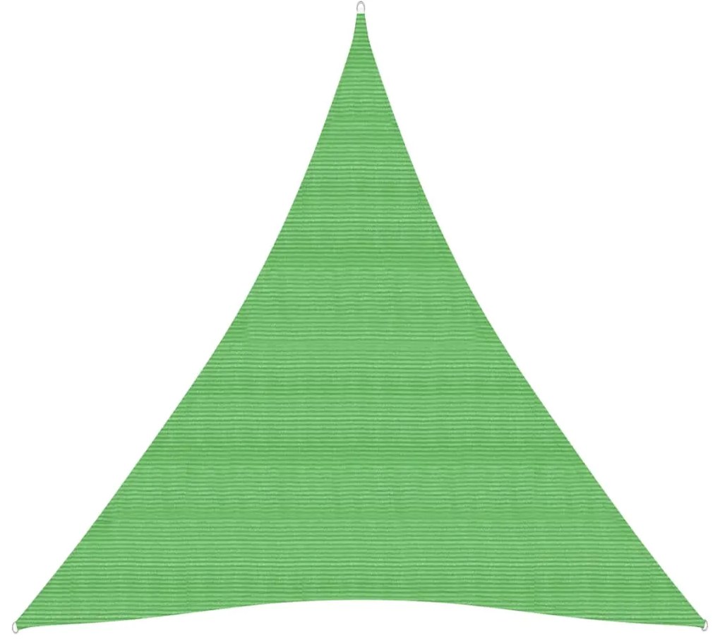 vidaXL Πανί Σκίασης Ανοιχτό Πράσινο 5 x 6 x 6 μ. από HDPE 160 γρ./μ²