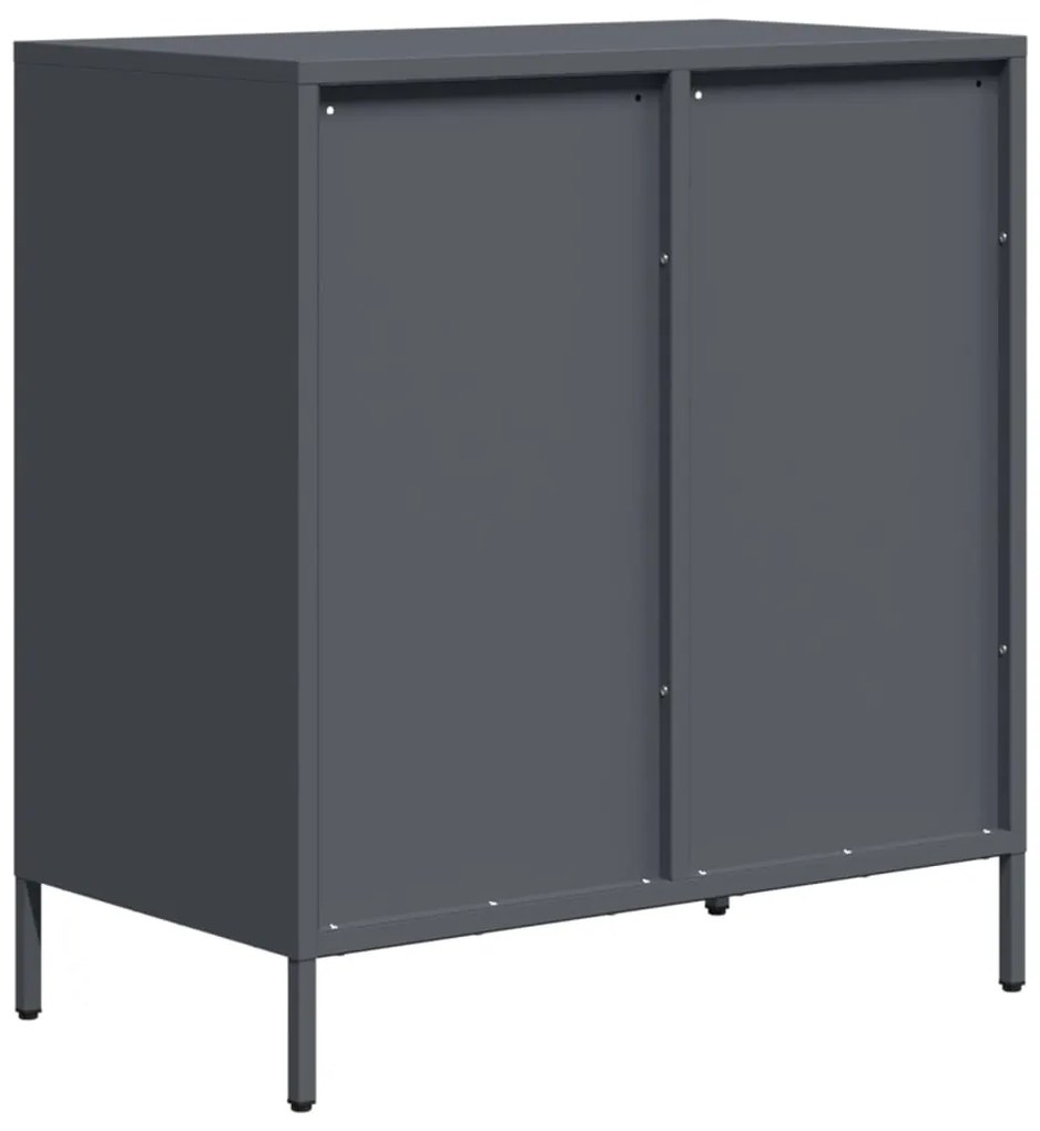 vidaXL Ντουλάπι Ανθρακί 68x39x73,5 εκ. από Χάλυβα Ψυχρής Έλασης