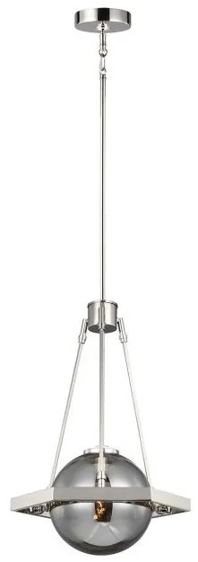 Κρεμαστό Φωτιστικό Οροφής 1xE14 Νίκελ Harper QN-HARPER-1P Quintiesse Elstead Lighting-QN-HARPER-1P-Νίκελ Ματ QN-HARPER-1P