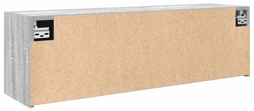 Ντουλάπι τοίχου μπάνιου Γκρι Sonoma 100x25x30 cm - Γκρι