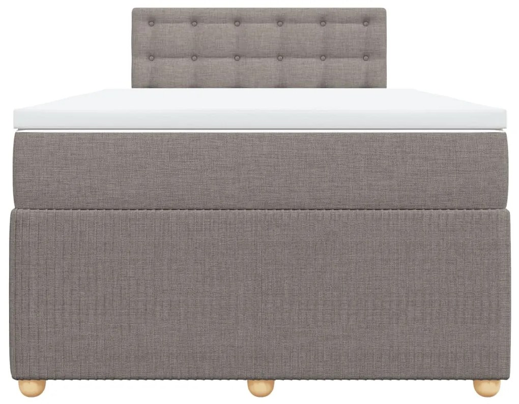 ΚΡΕΒΑΤΙ BOXSPRING ΜΕ ΣΤΡΩΜΑ TAUPE 120X200 ΕΚ. ΥΦΑΣΜΑΤΙΝΟ 3289741