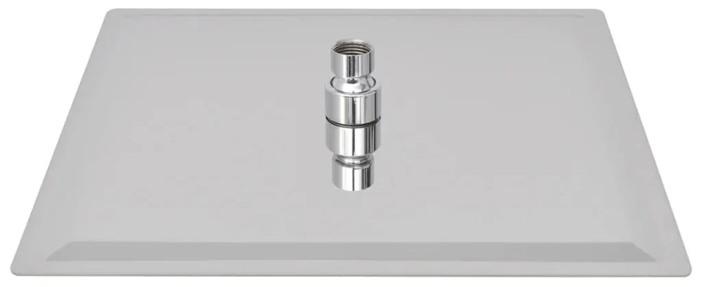 vidaXL Κεφαλή Nτους Βροχή Τετράγωνη 30 x 30 εκ. από Ανοξείδωτο Ατσάλι