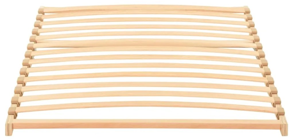 vidaXL Βάση κρεβατιού με λάμες Καφέ 90 x 190 cm Στερεό Ξύλο Μηλιάς