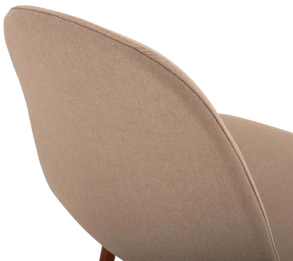 Καρέκλα LEONARDO Ύφασμα Μπέζ με Μεταλλικά πόδια 45x52x85εκ. 4αδα 45x52x85 εκ.