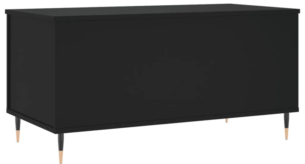 vidaXL Τραπεζάκι Σαλονιού Μαύρο 90x44,5x45 εκ. Επεξεργασμένο Ξύλο