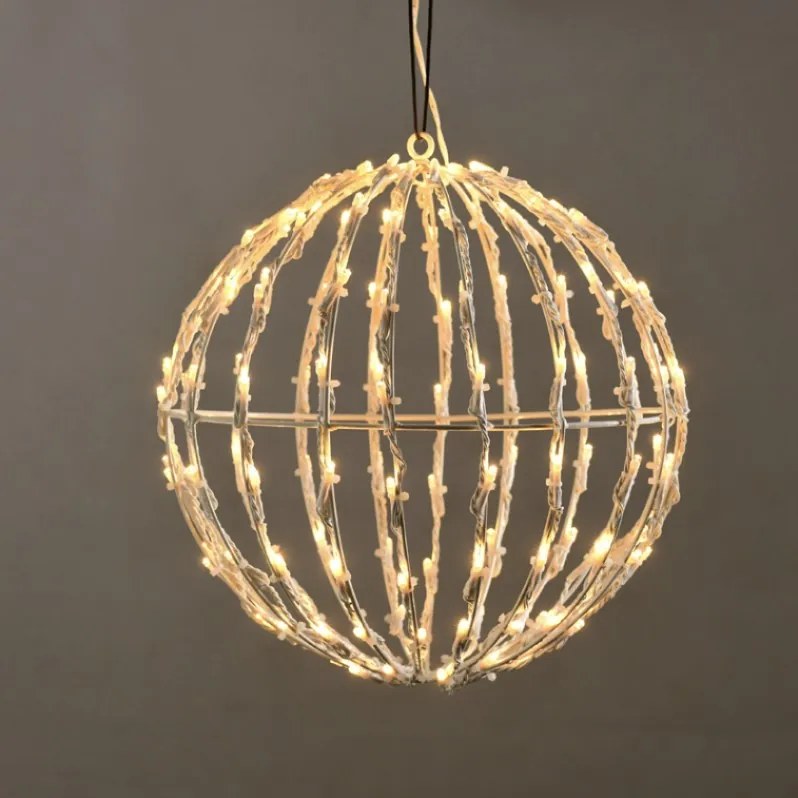 Διακοσμητικό LED 3D Cage Ball-Warm White-Διάμετρος: 20 εκ.