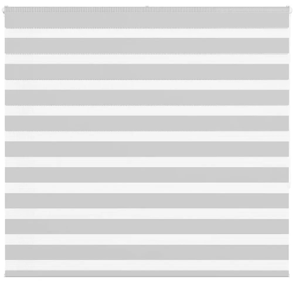 vidaXL Ζέβρα τυφλή Ανοιχτό Γκρι Πλάτος υφάσματος 150,9 εκ. Πολυεστέρας