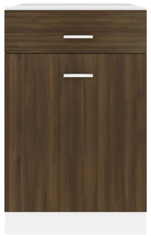 vidaXL Ντουλάπι με Συρτάρια "Lyon" Καφέ Δρυς 50x46x81,5 εκ. από Τεχνητό Ξύλο