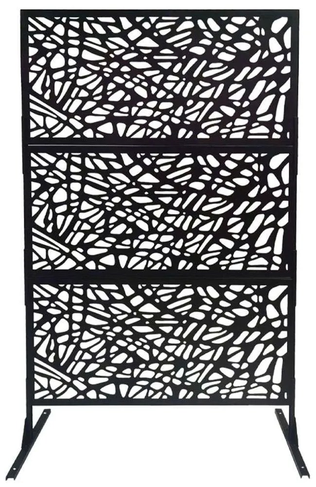 Παραβάν Αράχνη 06-00-94769 117x50x193cm Black Marhome Μέταλλο